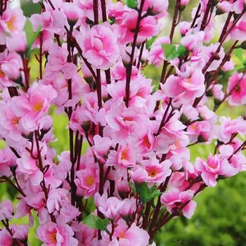 120CM Cherry Plum Blossom Artificial, as flores de Seda, flores, mesa de Casa Decoração de sala de estar Decoração do Casamento de DIY