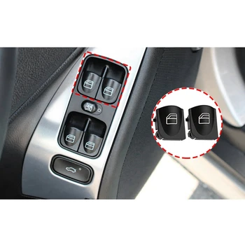 4X de Janela Interruptor de Botão de Cobre Para a Mercedes Benz W203 W208 C Clk Classe Frontal Esquerdo+Direito da Janela Interruptor de Botão de Reparo Caps