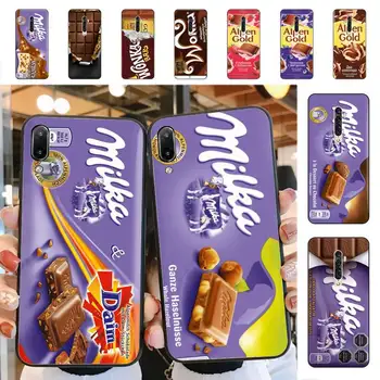 Chocolate Milka Caixa de Caso de Telefone Vivo Y91C Y11 17 19 17 67 81 Oppo A9 2020 Realme c3