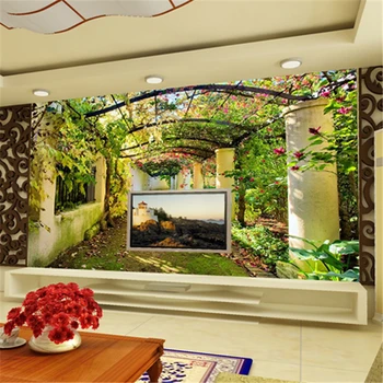 beibehang 3d papel de parede Rural quente sala de estar Papel De Parede, PLANO de fundo do papel de parede tridimensionais foto de papel de parede
