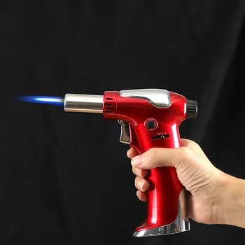 Novo 1300C Pistola de Spray de Cozinha mais leve de Metal à prova de Vento Isqueiro a Gás de Churrasco CHURRASCO ao ar livre Cozinhar Soldagem de Alto poder de Fogo dos Homens Gadgets