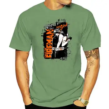 Moda Homens T-shirts de Algodão Topos & Tees Gola Manga Curta Verão/Outono de um bom Design de Vestuário, CHAMA O BOMBEIRO
