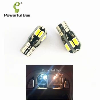 2 x LED de abóbada do carro do tronco compartimento de bagagem luzes de bulbo de lâmpada T10/w5w 8SMD 4W para Peugeot 2008 3008 301 307 308 408 508