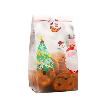 Natal Cookie Sacos para Embalagem de Férias Padrões de Cookie Saco para o Natal Decoração de Mesa de festa
