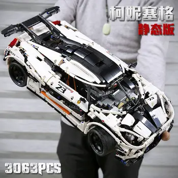 Alta Tecnologia Koenigsegg Blocos de Construção de Esportes de Corrida de Carro Modelo MOC-4789 Tijolos Kit de Brinquedos para as Crianças os Presentes dos Meninos