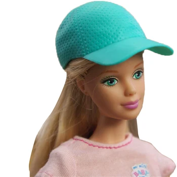 NK 1 peça de Moda de Chapéu de Beisebol Headwear Verde Hairwear Decoração Para a Barbie 1/6 Boneca, Acessórios, Vestir-se Brinquedos