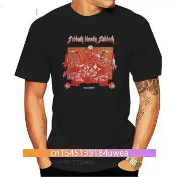 Novos Homens do Sabbath Bloody Sabbath T-shirt de Impressão Pretas Tee Tshirt