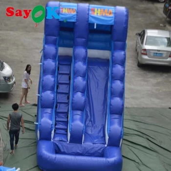 6x3x5m(20x9.8x16.4ft)Corrediça de Água Inflável do PVC Durável Bouncer Inflável com Escalada Passo Castelo Inflável, com Ventilador para Crianças