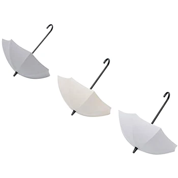 3Pcs Guarda-chuva em Forma de Chave de Gancho da Non-Vara de Gancho Suporte de Parede Ganchos Rack Decorativo Para Cozinha, Acessórios de casa de Banho