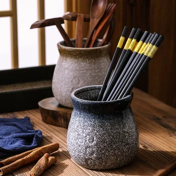 Recipiente estilo japonês para o restaurante, recipiente para armazenamento de cozinha, pote de pimenta, jarra de óleo, cerâmica