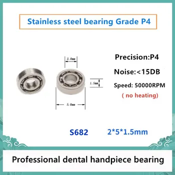 20pcs Handpiece Dental de rolamento S682 2x5x1.5mm P4 inoxidável rolamentos de esferas de aço para 20:1 canal de Raiz 50000rpm sem aquecimento 2*5*1.5