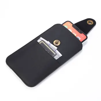 Universal 4.0-6,5 polegadas modelos de celulares Ultra-fino de Couro PU Saco da Cintura para Iphone Bolsa para Samsung Grampo de Celular Estojo