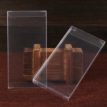 50pcs 10x10x1cm Simples de PVC transparente, Caixa embalagem caixas de plástico jewlery doces de embalagem caixas de Jóias de embalagem titular de PVC