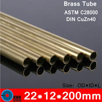 22*12*de 200mm de diâmetro externo*ID*Comprimento de Bronze Tubulação sem Emenda Tubo de ASTM C28000 CuZn40 CZ109 C2800 H59 Barra Oca Certificada ISO Indústria