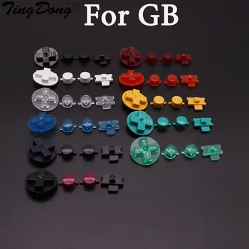 TingDong 50set Substituição de Botões para o Gameboy Clássico GB Teclados para GB DMG DIY para o Gameboy Um B botões, D-pad
