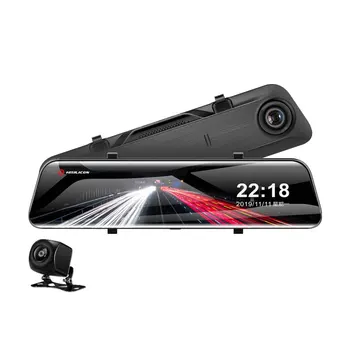 Aoedi AD889 de 12 Polegadas 2K Full HD 1080P Vista Traseira do Painel de Vídeo da Câmera do Carro DVR Dashcam Espelho Traço Cam