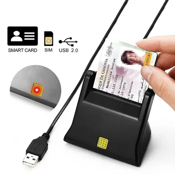 Leitor de Smart Card USB Adequado Para CAC Banco de Cartão do SIM do Telefone do Cartão de IDENTIFICAÇÃO do Cartão de IDENTIFICAÇÃO do Chip