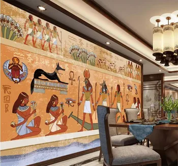 papel de parede para quarto papel de parede Personalizado Egípcio Antigo pano de fundo, papéis de parede decoração da casa foto de papel de parede