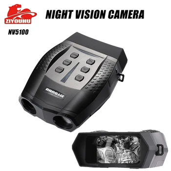 Tática Infravermelho Night Vision Escuridão Completa 400m 6X de Zoom de Longo Alcance Binocular Digital Câmera de Visão Noturna para a Caça