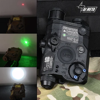 WADSN AN/PEQ 15 LA-5C Verde Vermelho INFRAVERMELHO Laser Tático de Retorno A Zero do Indicador de Ajuste Trilho 20mm NGAL Airsoft Caça Laser Acessórios