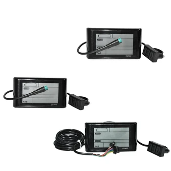 Ebike SW900 Display LCD de Controle 24/36/48/60/72V Medidor de Velocidade do Velocímetro com Fio Plug