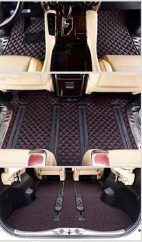 Alta qualidade! Costume conjunto completo de carro tapetes + tapete tronco para Lexus LM 350 7 lugares 2022-2020 à prova d'água durável tapetes para LM350