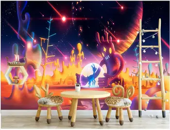 Personalizada foto mural 3d papel de parede de Fantasia dos desenhos animados veado personagem do quarto de crianças de fundo papel de parede para decoração de casa paredes 3 d
