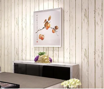 TV da sala de estar de plano de fundo Mediterrâneo, madeira, papel de parede listrado rolo