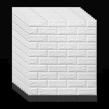 Auto-adesivo Impermeável PLANO de Fundo de Tijolo Papéis de parede 3D Adesivo de Parede de Sala de estar papel de Parede Mural Quarto Adesivos Decorativos