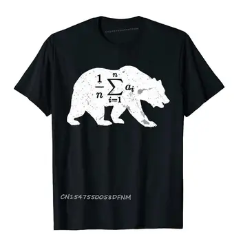 Impresso Média Urso De Matemática Nerd Engraçado Top De Mens T-Shirts Popular Algodão Premium De Topos & Tees Exterior