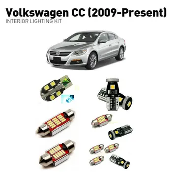 Led luzes interiores Para VW cc 2009+ 16pc Luzes Led Para Carros kit de iluminação automotiva lâmpadas Canbus