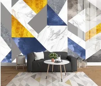 Baçal personalizados em 3D papel de parede mural moderno, criativo resumo do jazz em mármore branco, sala de estar, quarto de fundo casa de parede 5d decoração