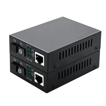 Gigabit Único-modo de fibra Única Fibra Óptica Transceptor SC Interface de Rede de Monitoramento Fotoelétrico Conversor 1 Óptico