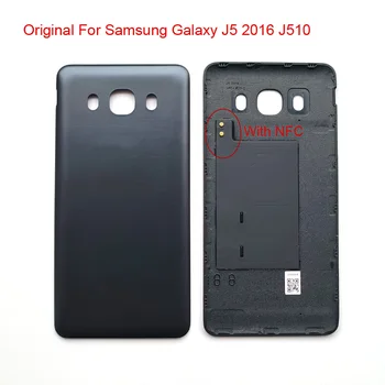 Original Para Samsung Galaxy J5 2016 J510 J510F J510FN J510H J510G Tampa da Bateria Volta Case Painel Traseiro Porta de Habitação Com NFC