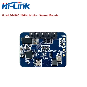 Personalizado Hilink HLK-LD2410C 24GHz mmWave Presença Humana Respiração Sensor de Radar de Movimento de Módulo