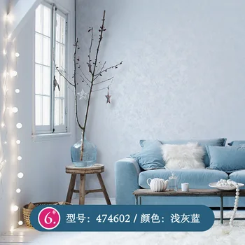 Nordic ins sólido pigmento estilo Mediterrâneo azul papel de parede moderno e minimalista, sala de estar, quarto, loja de roupas wallpape