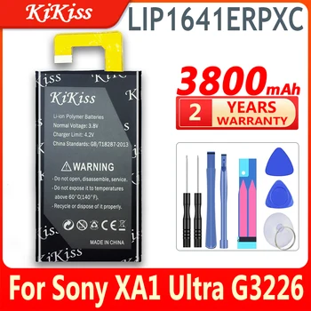 KiKiss Alta Capacidade de 3800mAh LIP1641ERPXC Bateria para Sony Xperia XA1 Ultra XA1U C7 G3226 G3221 G3212 G3223 Telefone Móvel