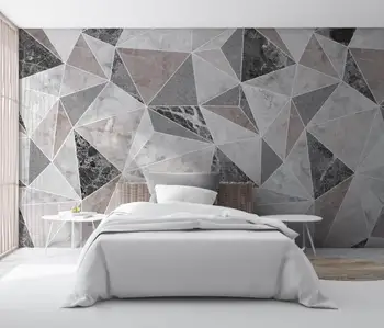 beibehang personalizado Nórdicos moderno da luz de luxo geométrica de mármore Murais de Sala de estar com TELEVISÃO, Sofá de Casa na parede do fundo papel de parede
