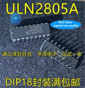 10pcs 100% original novo em stock ULN2805 ULN2805A DIP-18 pés na linha de Darlington em linha dupla transistor driver IC
