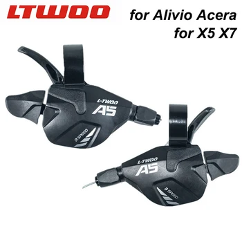 LTWOO A5 3x 9 velocidade 27s Gatilho Moto Shifter , MTB Bicicleta 3s Esquerda Shifters Compatível para o ALIVIO da Altus, X5 X7