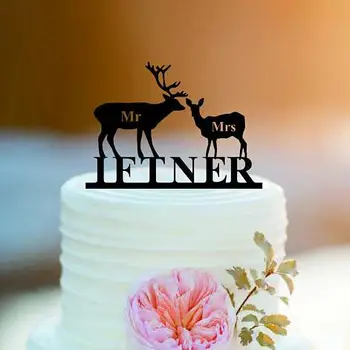 o nome personalizado buck e silva de casamento em acrílico Bolo Toppers casais noivo noiva engajamento chuveiro nupcial decorações do partido