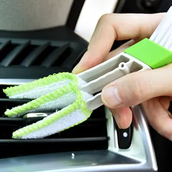 Condicionador de ar do carro de saída de ar limpeza da escova de lavar roupa interior do carro ferramenta de limpeza para limpeza da escova de acessórios de decoração
