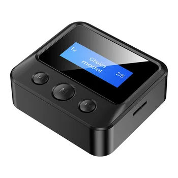 Bluetooth 5.0 Transmissor de Áudio do Receptor de LCD RCA 3,5 mm AUX Dongle USB sem Fio Estéreo Adaptador Para Carro PC TV Fones de ouvido