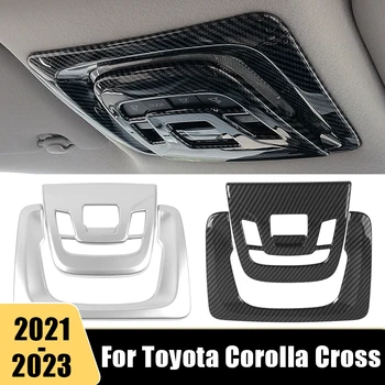 Para Toyota Corolla Cruz XG10 2021 2022 2023 Híbrido de Carro ABS Airbag Luz de Leitura Tampa do Caimento do Telhado da Lâmpada Quadro de Adesivos Acessórios