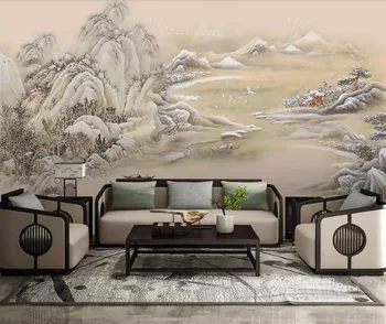 Estilo chinês concepção artística pintura Chinesa paisagem sala de estar de plano de fundo pintura de decoração de parede