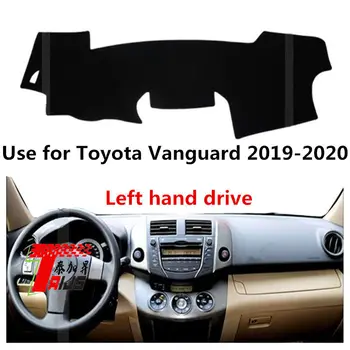 use para Toyota Vanguarda 2019-2020 movimentação da mão Esquerda Tampa do Painel de controle Traço Pad Traço Tapete de Carpete ANti-UV antiderrapante