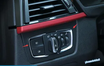 Lapetus Acessórios de Interiores, Luzes dianteiras de Cabeça Mudar Moldura Guarnição Tampa ABS Ajuste Para o BMW Série 3 F30 316i 320i 328i 2013 - 2017