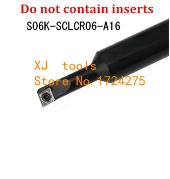 1pcs S06K-SCLCR06-A16 6mm Torno de desvio de CNC Barra de corte um Pequeno Buraco de Processamento Insere Presa Interno porta-ferramentas de Mandrilar