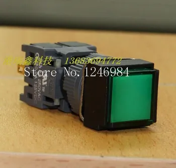 [SA]Jinhong 16MM buraco quadrado iluminado único botão interruptor sem bloqueio de botão de botão de reset--20pcs/monte