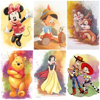5D Diy Diamante Pintura dos desenhos animados de Disney Personagens Mickey Mouse Bordado de Ponto de Cruz Mosaico de Resina de Decoração de Casa de Crianças Presentes